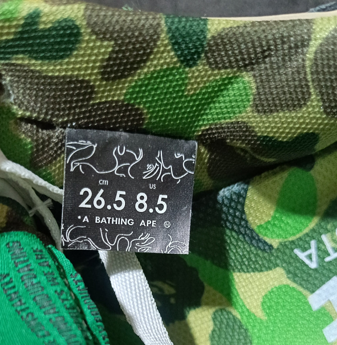 Zapatilla BAPE SK8 STA ABC Green Camouflage