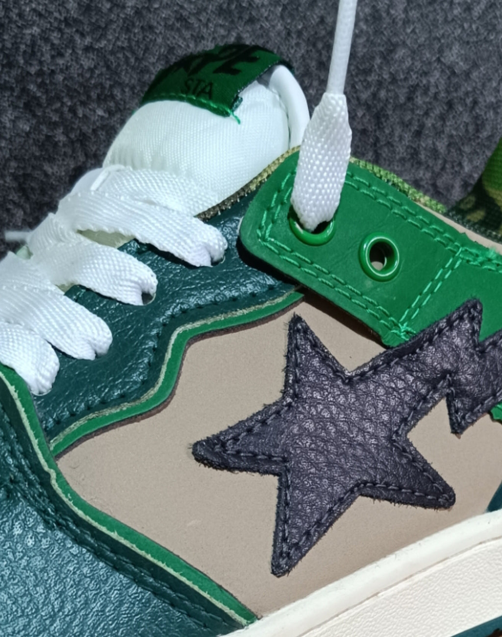 Zapatilla BAPE SK8 STA ABC Green Camouflage