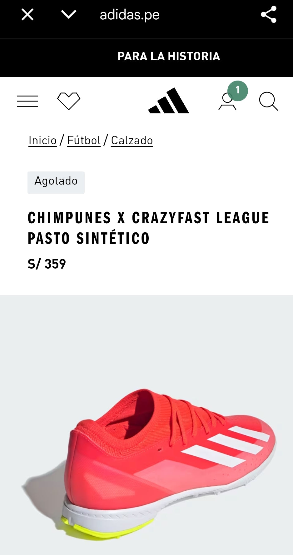 Adidas X Crazyfast Elite TF Chimpunes